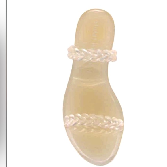 Stuart Weitzman - NIB | Braided Jelly Clear Slide-On Sandals - Size 39.5/9B - Picture 5 of 11